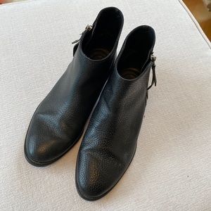 Jcrew black heeled booties with side zipper size 6.5